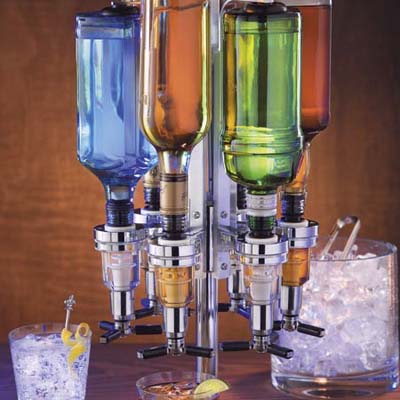 six bottle shot dispenser