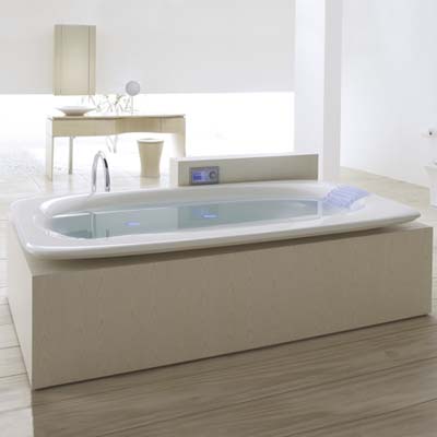 the VibrAcoustic soaking tub by Kohler