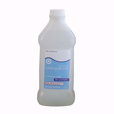 rubbing alcohol found in most drugstores