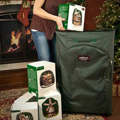 storage containers for a x-mas miniature village