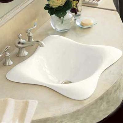 a fluted exterior sink well suited for a historic bath