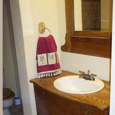 Colorful Spanish Style Bathroom Remodel: Before