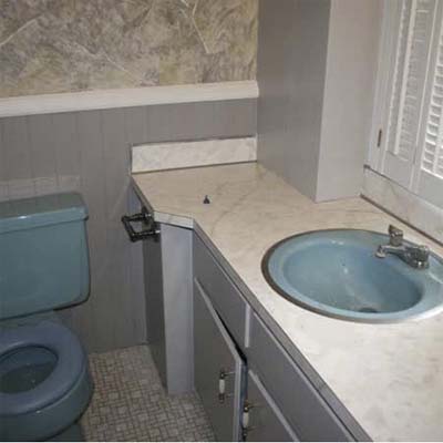 Half Bath to Full: Before