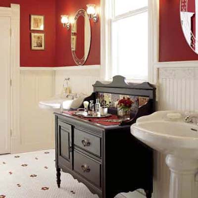 Red Bathroom 