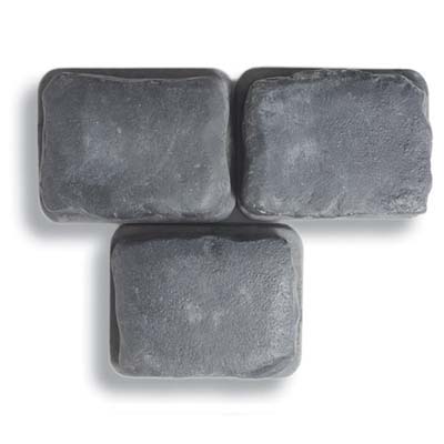 smooth cobble-stone-look concrete paver