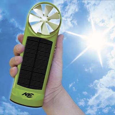 two-in-one solar and wind charger from kinesis industries