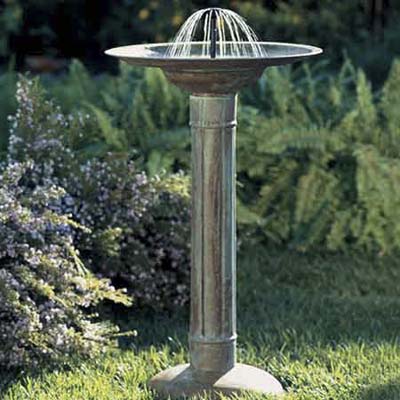 solar powered bird bath from solutions