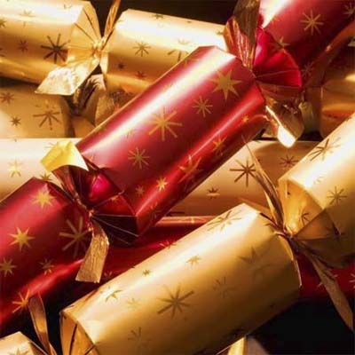 colorfully wrapped presents inside cardboard tubges from paper towels or toilet paper rolls