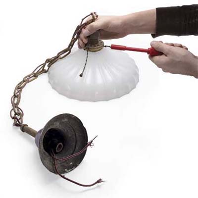 rewire a light fixture