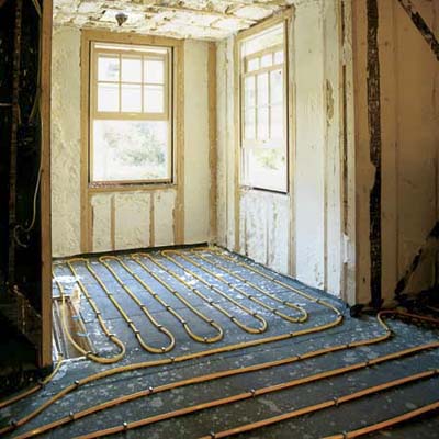 radiant heat at the Milton TV Project from 1998