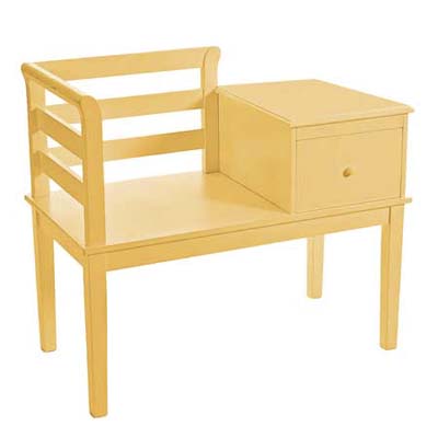 storage seat for laundry room remodel