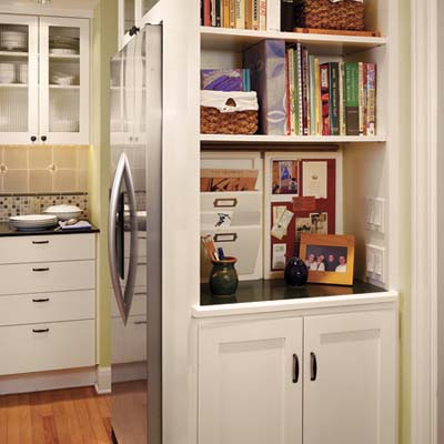 kitchen after remodel rerigerator cabinet