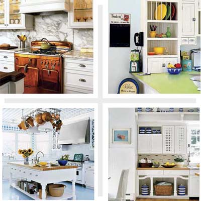Composite of 4 kitchens 