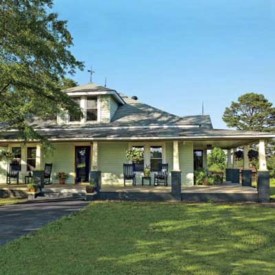 exterior of bungalow house