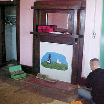 bungalow's master bedroom before renovation