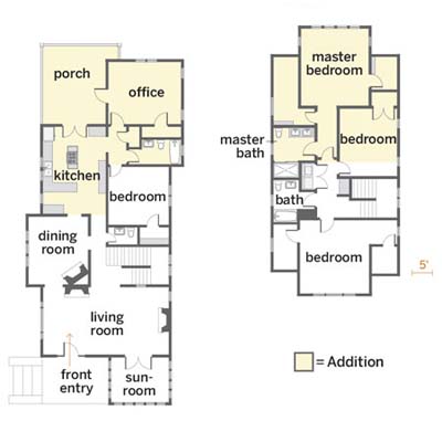floor plans of the reader remodel