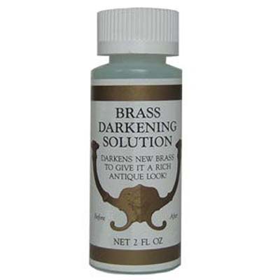 bottle of brass antiquing solution
