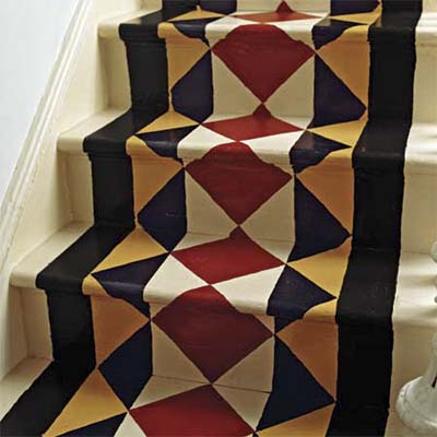 painted stair risers