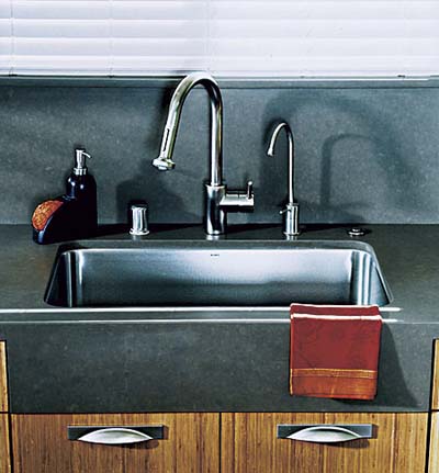 faux apron-front sink 