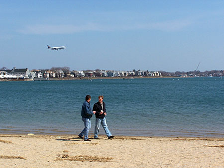 constitution beach landing plane