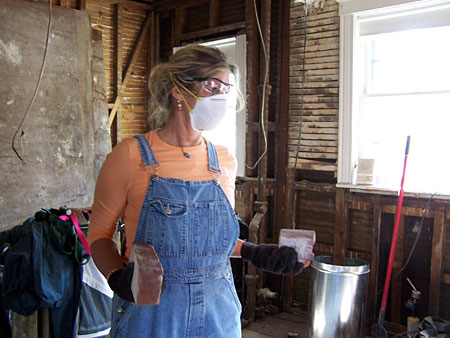 Chris doing chimney removal
