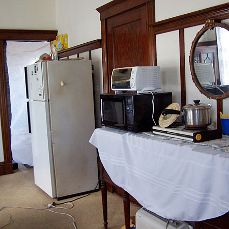 temporary kitchen