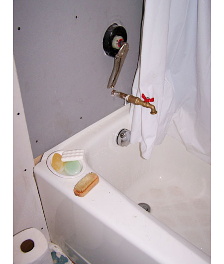 temporary bathroom