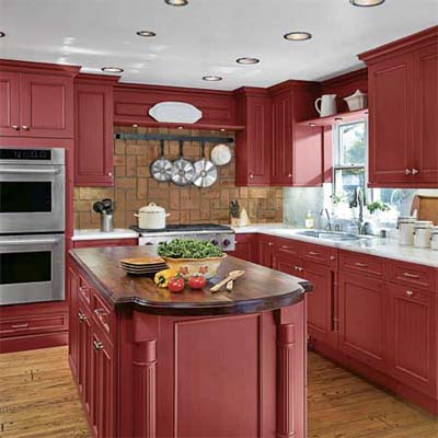 kitchen remodeled without changing the footprint