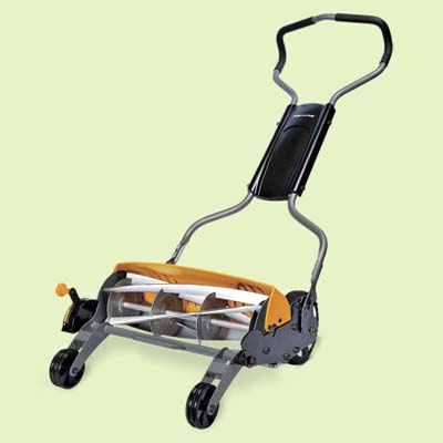 easy push reel lawn mower