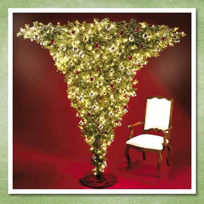 upside down christmas tree from hammacher schlemmer