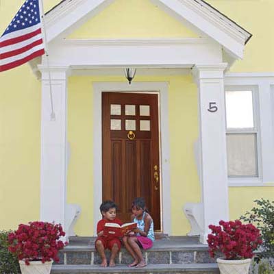 house with beautiful front entryway