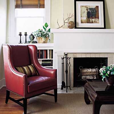 sitting room with environmentally friendly paint and oil sealed wood floor