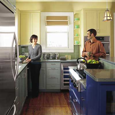 updated kitchen with pendant lighting