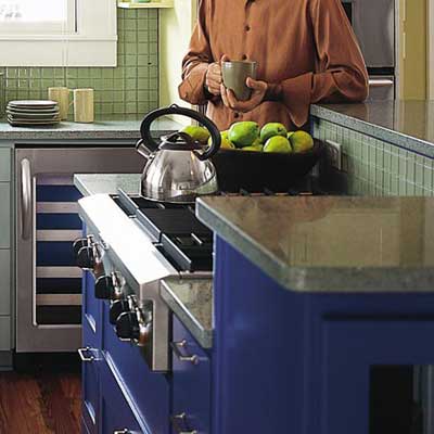 kitchen countertops made from recycled materials