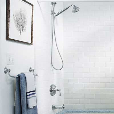 water conserving showerhead and faucet