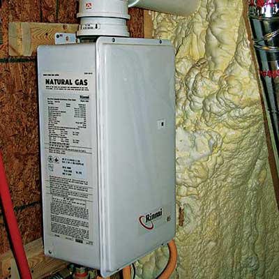 gas-powered water heater