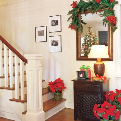 foyer in craftsman style cottage