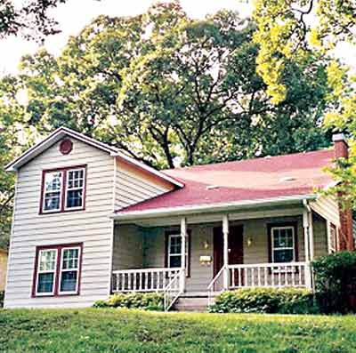 exterior of nondescript 1940s house
