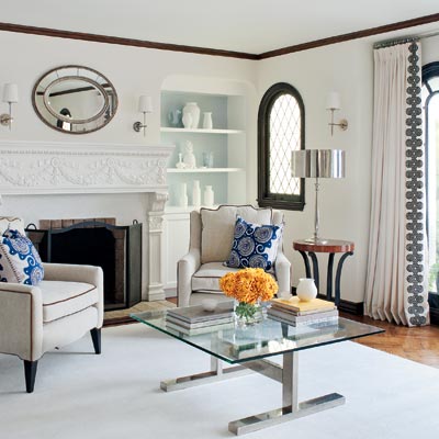 well furnished living room with clean lines