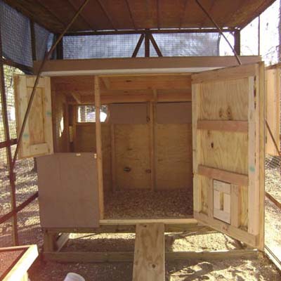 wooden chicken coop
