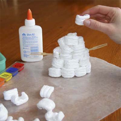 use packing peanuts for crafts