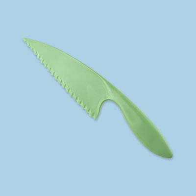 green plastic knife for kids