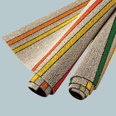 electric stripe rug from chilewich