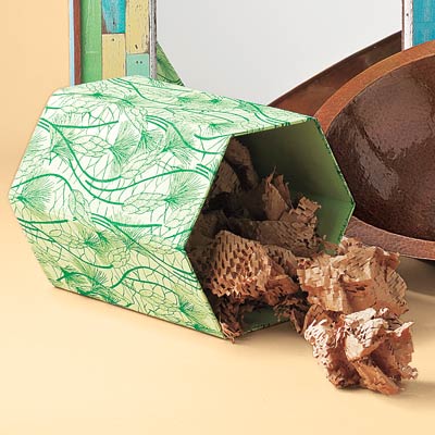 recycled fabric wastebasket