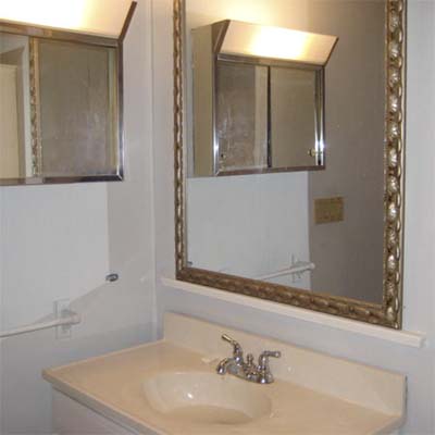 bathroom vanity with mirror