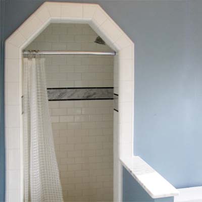 remodeled shower