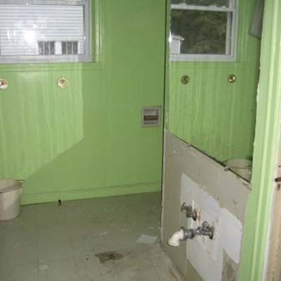 bathroom under construction