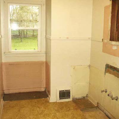 bathroom under construction