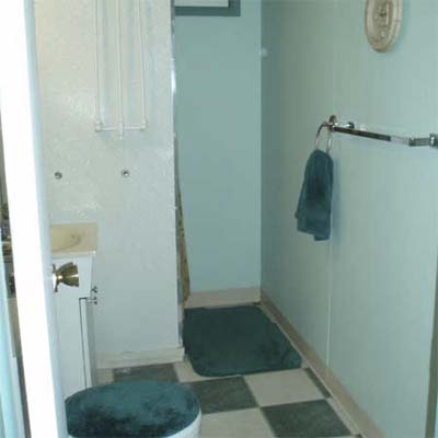 outdated teal bathroom