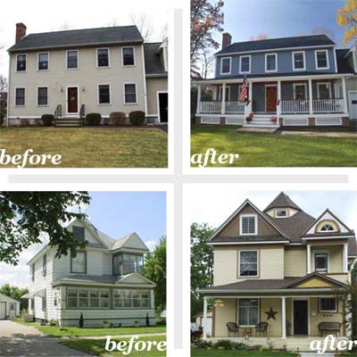 remodeled house exteriors